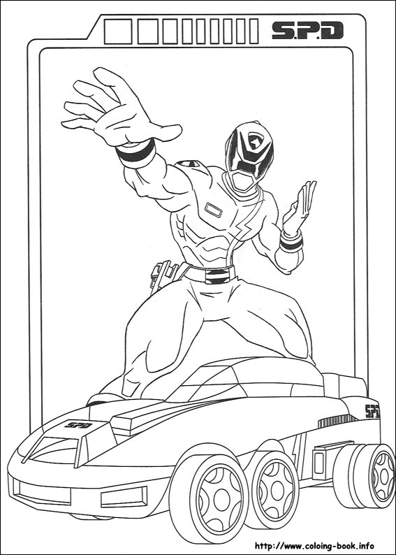 Power Rangers coloring picture